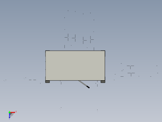 桌子高度调节table-height-adjustment-mechanism--stp stl俯视缩略图
