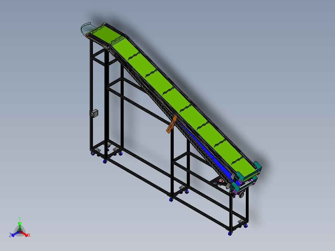 爬坡皮带输送机