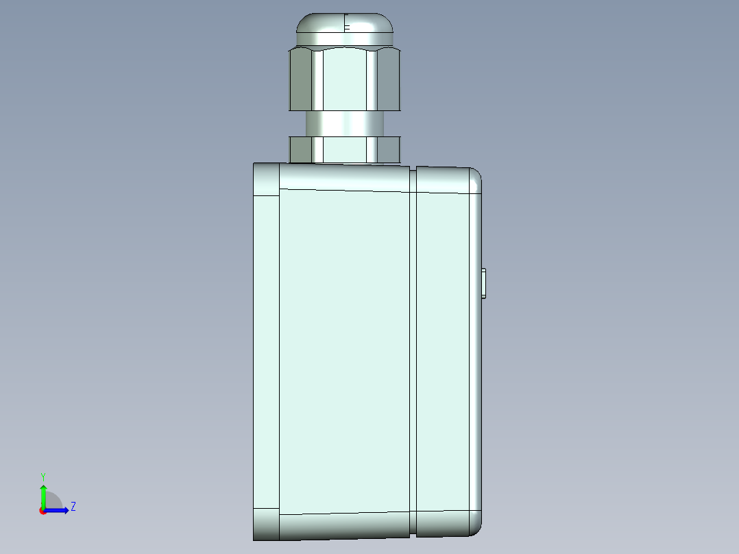 磁吸壁挂式烟雾温湿度变送器截图左视图