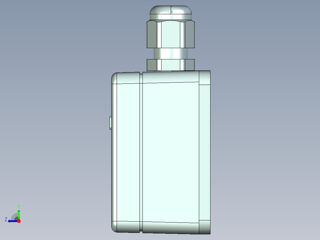 磁吸壁挂式烟雾温湿度变送器截图右视图