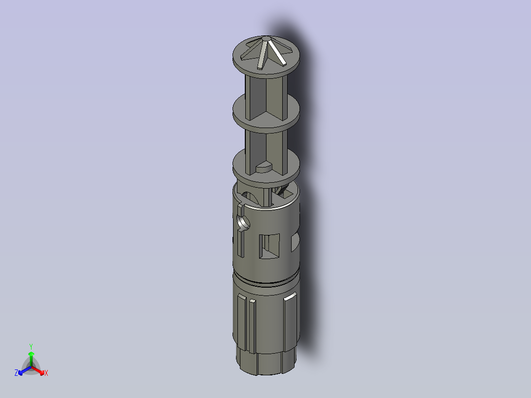卡爪产品3D_长型主视图