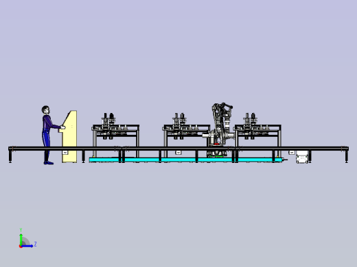 类轴承圆环的自动清理毛刺作业模拟左视缩略图