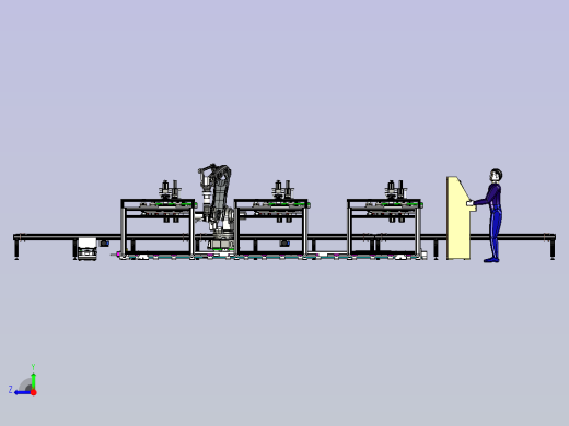 类轴承圆环的自动清理毛刺作业模拟右视缩略图
