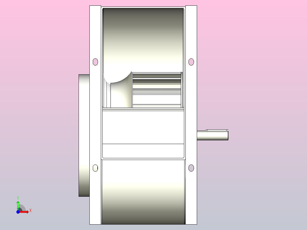 SYQS-R离心风机[SYQS-基本型R]亿利达，前视图