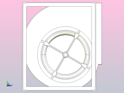 SYQS-R离心风机[SYQS-基本型R]亿利达，左视缩略图