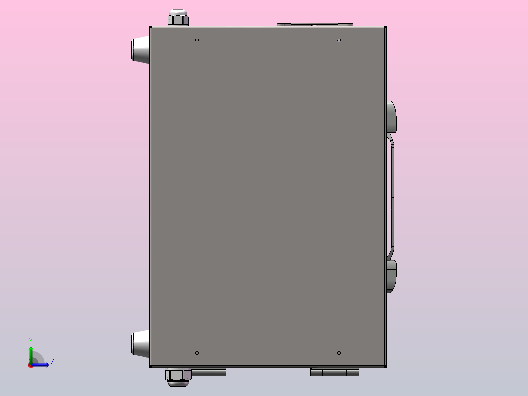 电源控制箱左视图