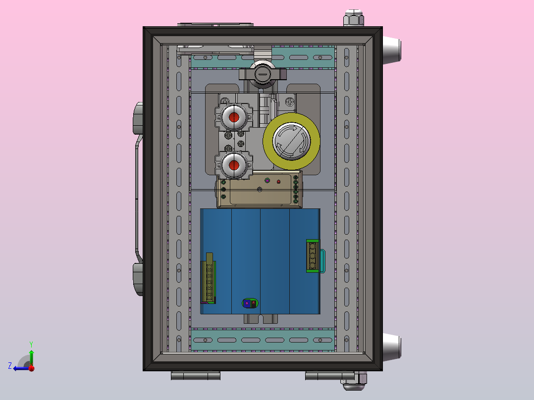 电源控制箱右视图