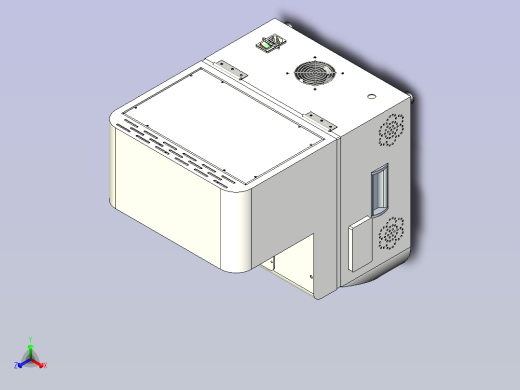 一款手机贴膜滚压设备3D图纸正等轴测缩略图