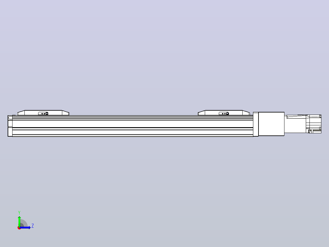 滚珠丝杠线性轴TPA-GCRS-50-1205C-L125-M-M10-N3左视图