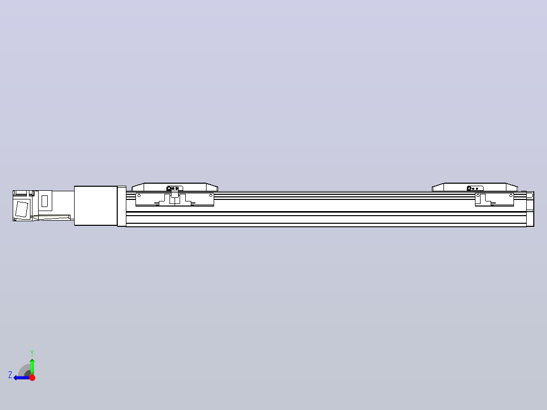 滚珠丝杠线性轴TPA-GCRS-50-1205C-L125-M-M10-N3右视图