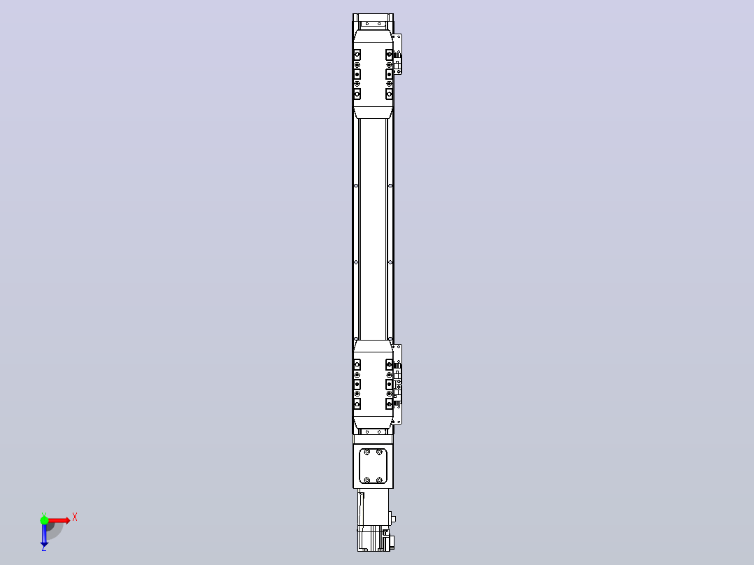滚珠丝杠线性轴TPA-GCRS-50-1205C-L125-M-M10-N3俯视图