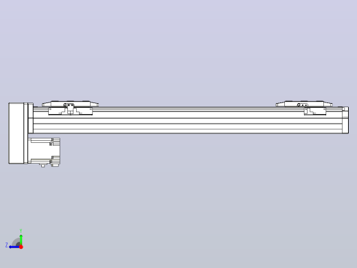 滚珠丝杠线性轴TPA-GCRS-80-1610C-L175-MP-M20-N3右视缩略图