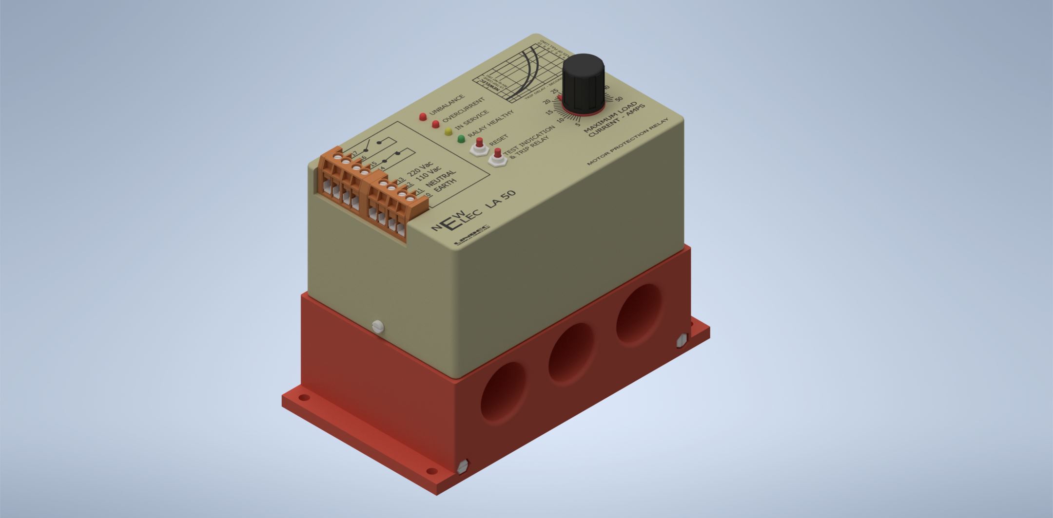 新ELEC LA50序列号245187(电机保护继电器)