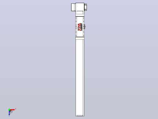 伺服电机集成皮带传动直线执行器TPA-OCB-100-192-L750-RP-P75-N3俯视缩略图