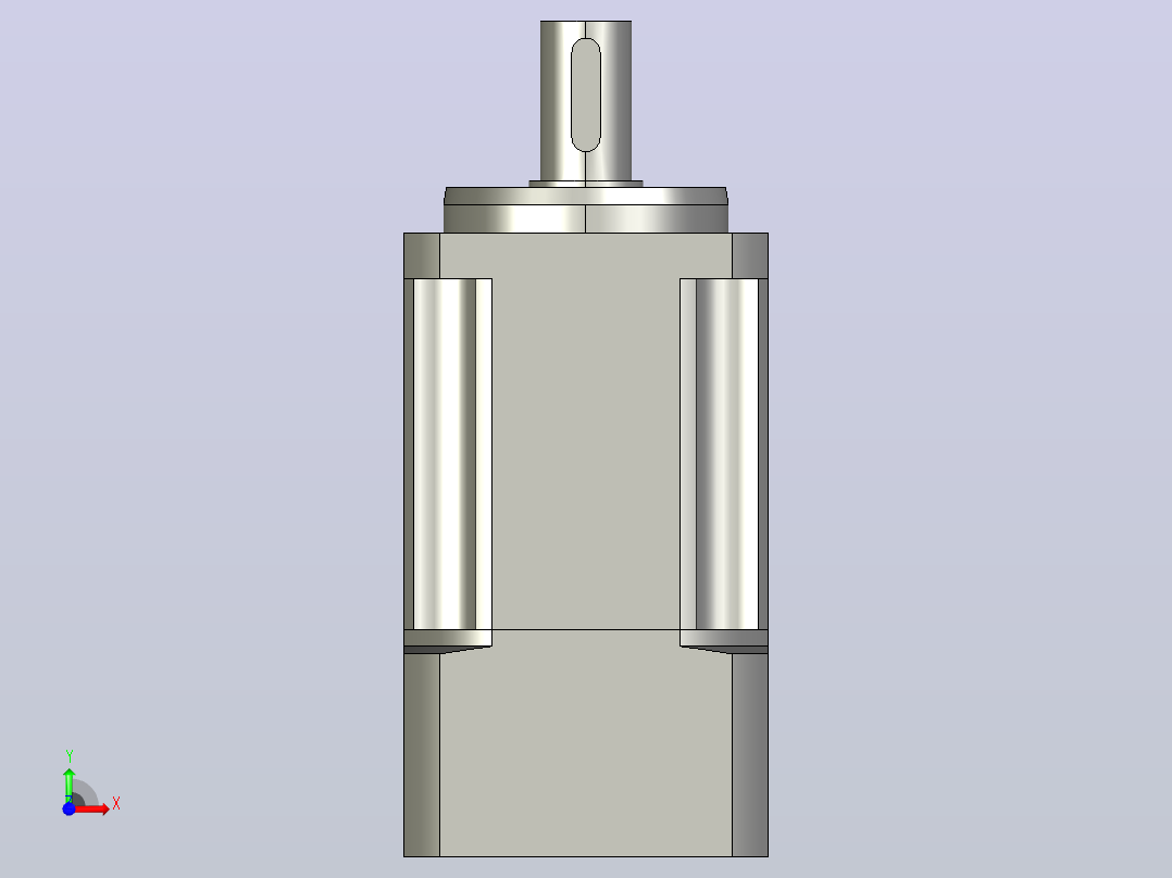 JTX60-L2 14-50-70-M4精密型JTX60直齿轮行星减速机前视图