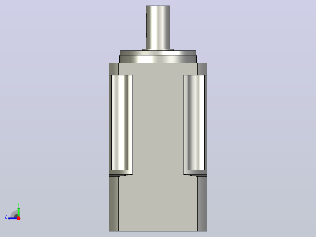 JTX60-L2 14-50-70-M4精密型JTX60直齿轮行星减速机右视图