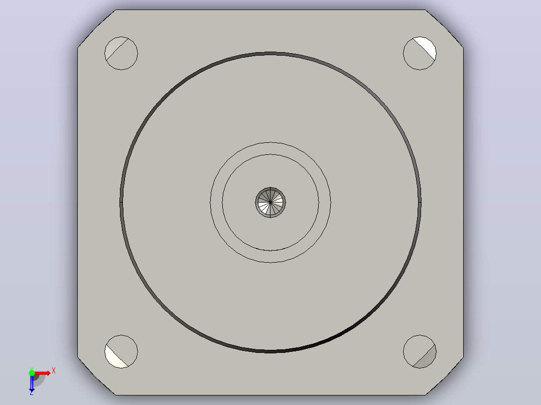 JTX60-L2 14-50-70-M4精密型JTX60直齿轮行星减速机俯视图
