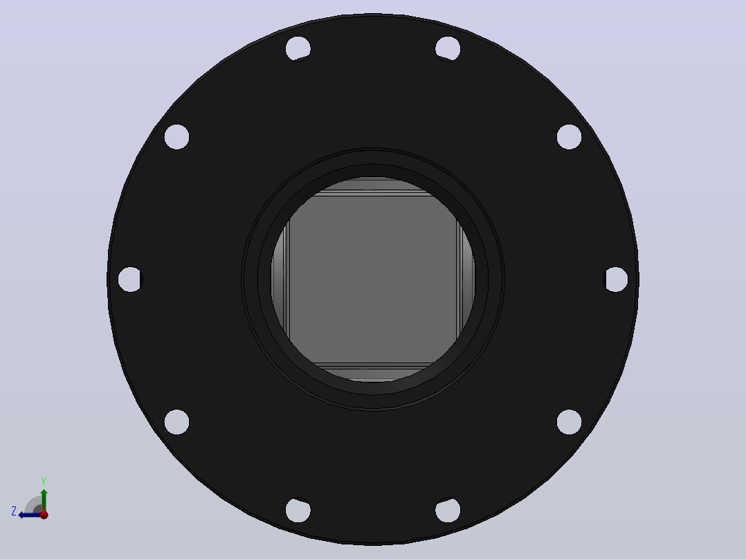 SWCD短型十字轴式万向联轴器SWCD315-A-600右视图