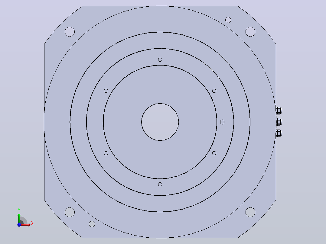 LDI-408077-a DD马达力矩电机前视图
