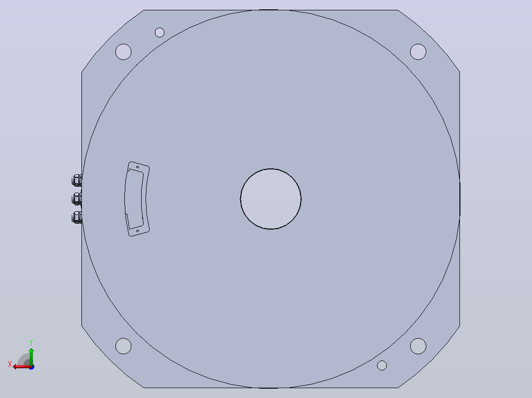LDI-408077-a DD马达力矩电机后视图