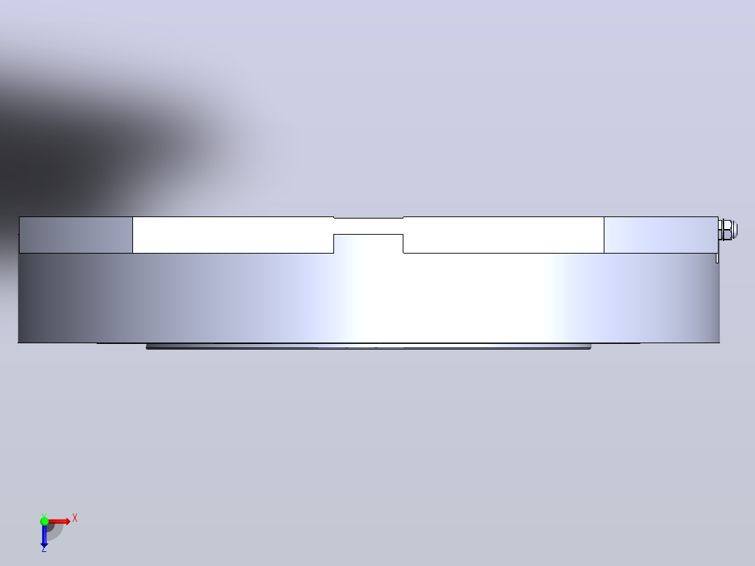 LDI-408077-a DD马达力矩电机俯视图
