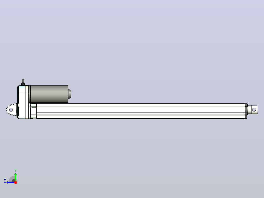 电动推杆3000N(ZJWSN-A2)[ZJWSN-A2-S400]右视图