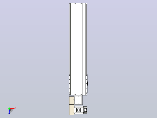 皮带直线轴半封闭可选导轨TPA-HNB-220D-176-L750-ML-Y-P1K-N3俯视缩略图