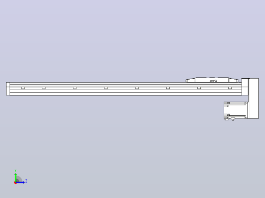 滚珠丝杠直线轴内置导轨TPA-GCR-170-2510C-L850-MP-M75-N3左视缩略图