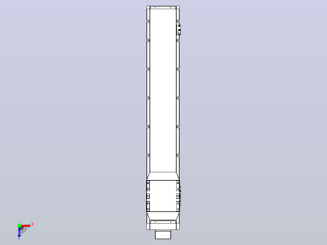 滚珠丝杠直线轴内置导轨TPA-GCR-170-2510C-L850-MP-M75-N3俯视图
