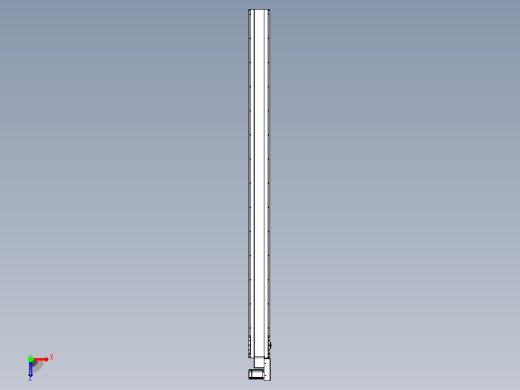 皮带直线轴半封闭可选导轨TPA-HNB-175D-140-L2600-MR-C-P75-N3俯视缩略图