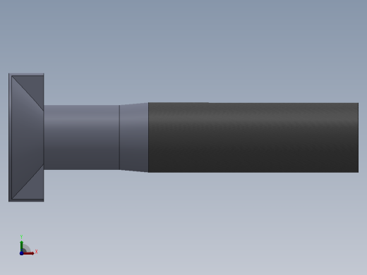 多套GBT10-GBT800沉头螺栓3D模型Solidworks设计前视缩略图