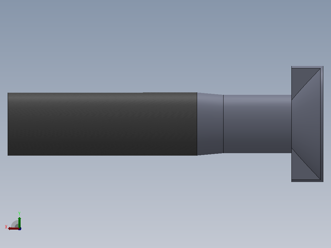 多套GBT10-GBT800沉头螺栓3D模型Solidworks设计后视图