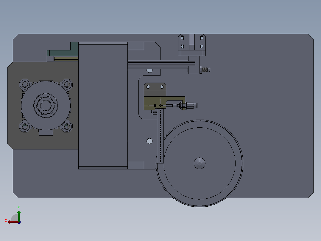 阀体挡圈自动装配工装sw18后视图