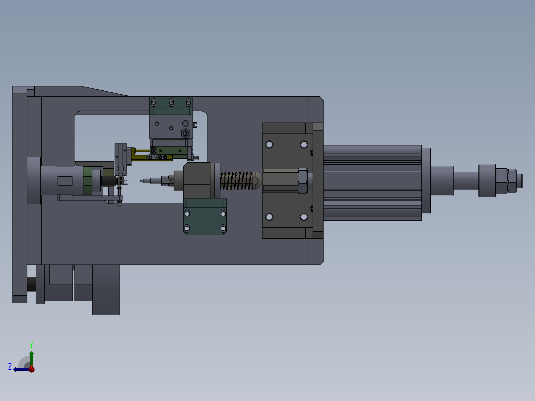 阀体挡圈自动装配工装sw18右视图