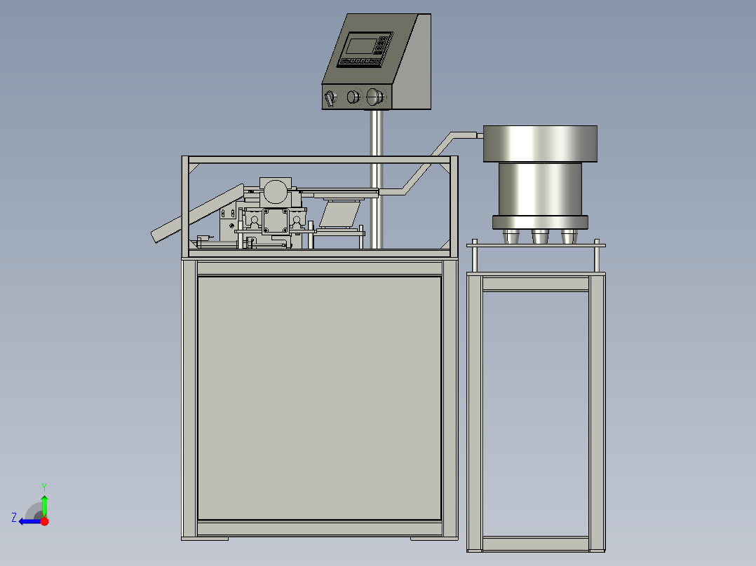11高速自动耳机打孔机右视图
