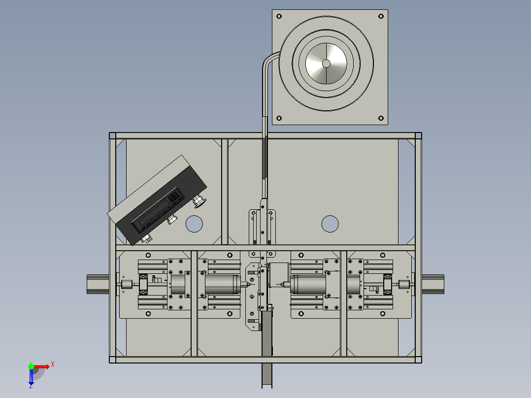 11高速自动耳机打孔机俯视图