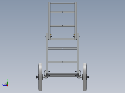 solidworks 人工装卸车设计右视缩略图