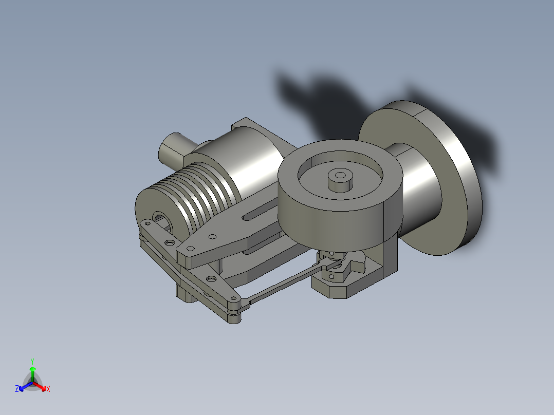 斯特林模型图纸-PDF和3d正等轴测图