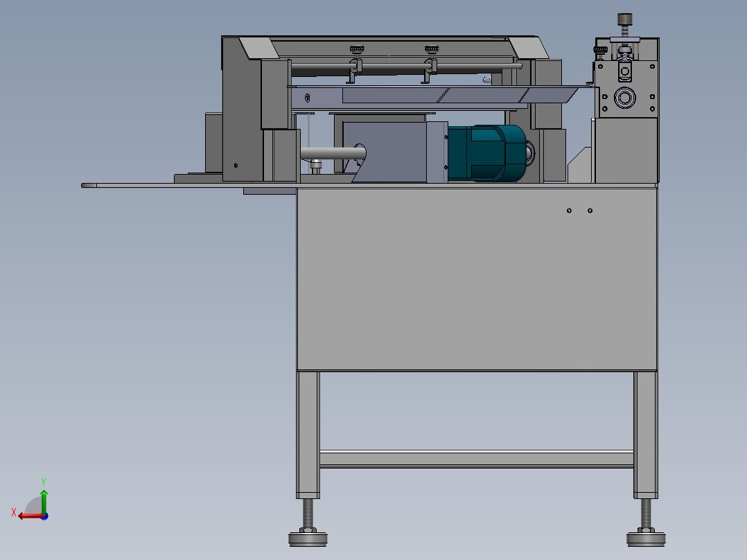 WXQ300斜切机(圆弧板)后视图