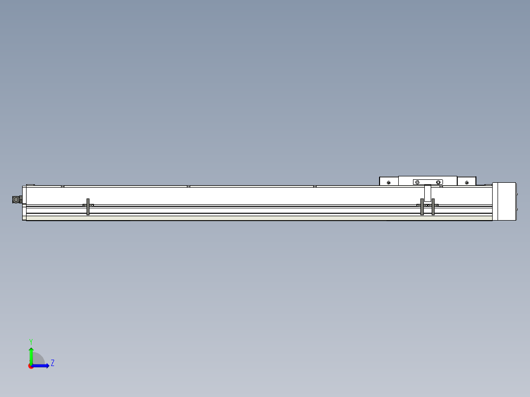 Toyo东佑达直线模组-ECH17-800-BL-750W左视图