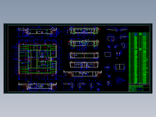 桥式起重机小车架结构图