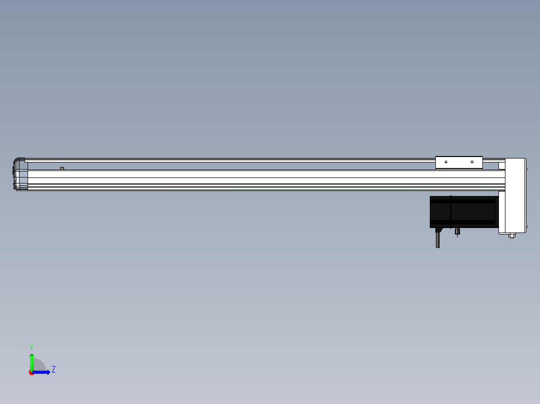 Toyo东佑达直线模组-ETH10-750-BM-200W+煞車左视图