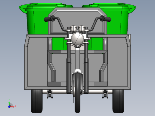 垃圾三轮车前视缩略图