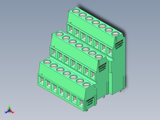 DEGSON DG500 系列 5.05.087.62mm 接线端子-DG500A3-5.0-21P-14-00AH