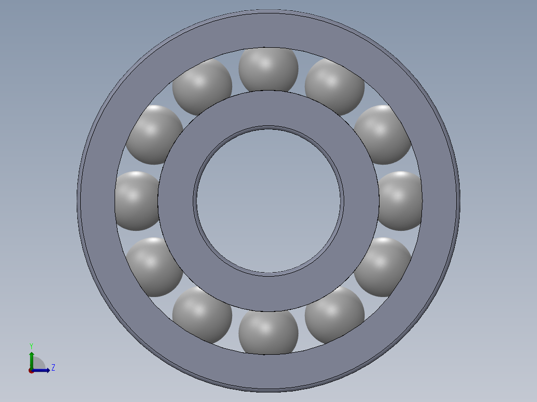 滚珠轴承-SKF BALL BEARING 6201 12x32x10左视图