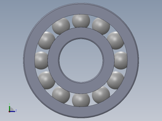 滚珠轴承-SKF BALL BEARING 6201 12x32x10左视缩略图