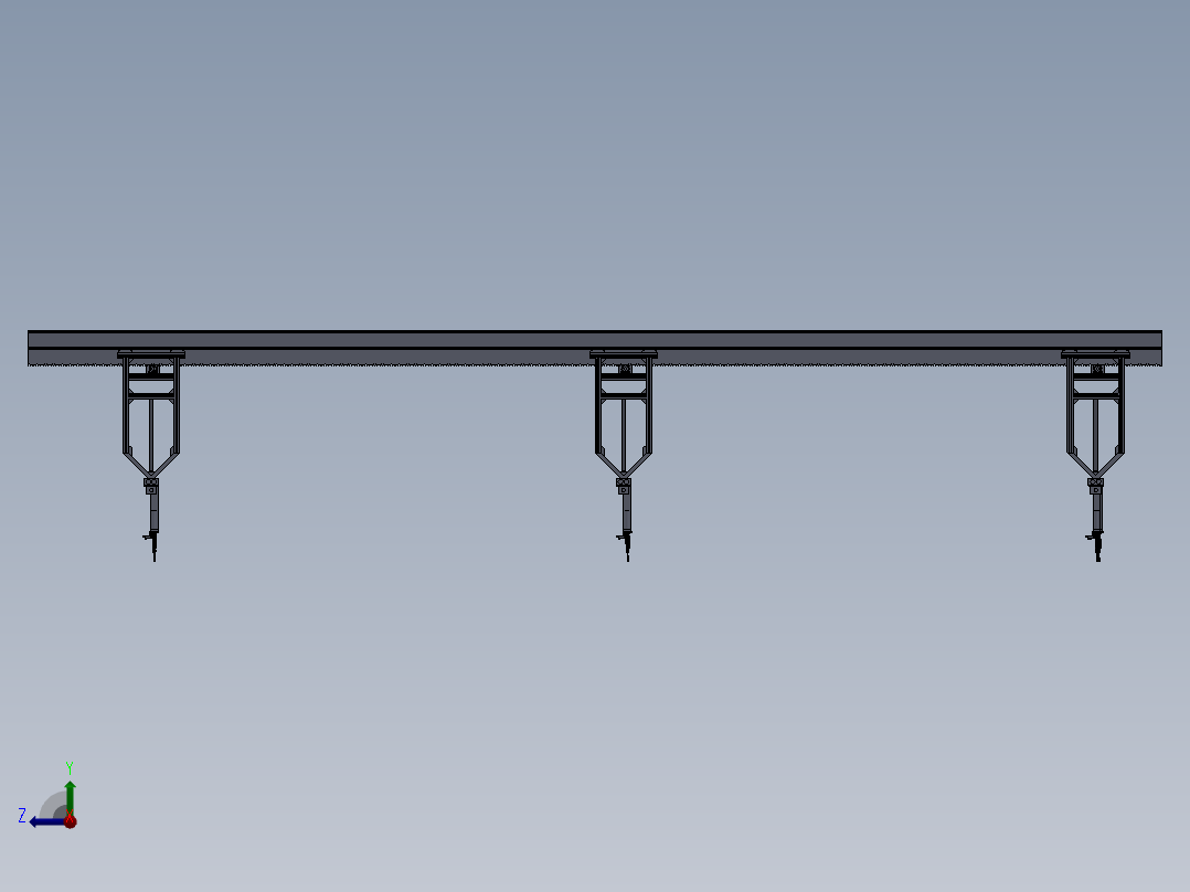 u型钢管自动取料装置（机械）右视图