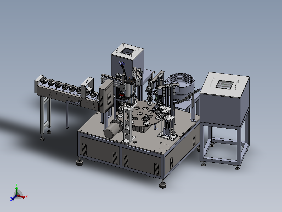 马达波珠弹簧片自动组装机（螺丝螺母组装）