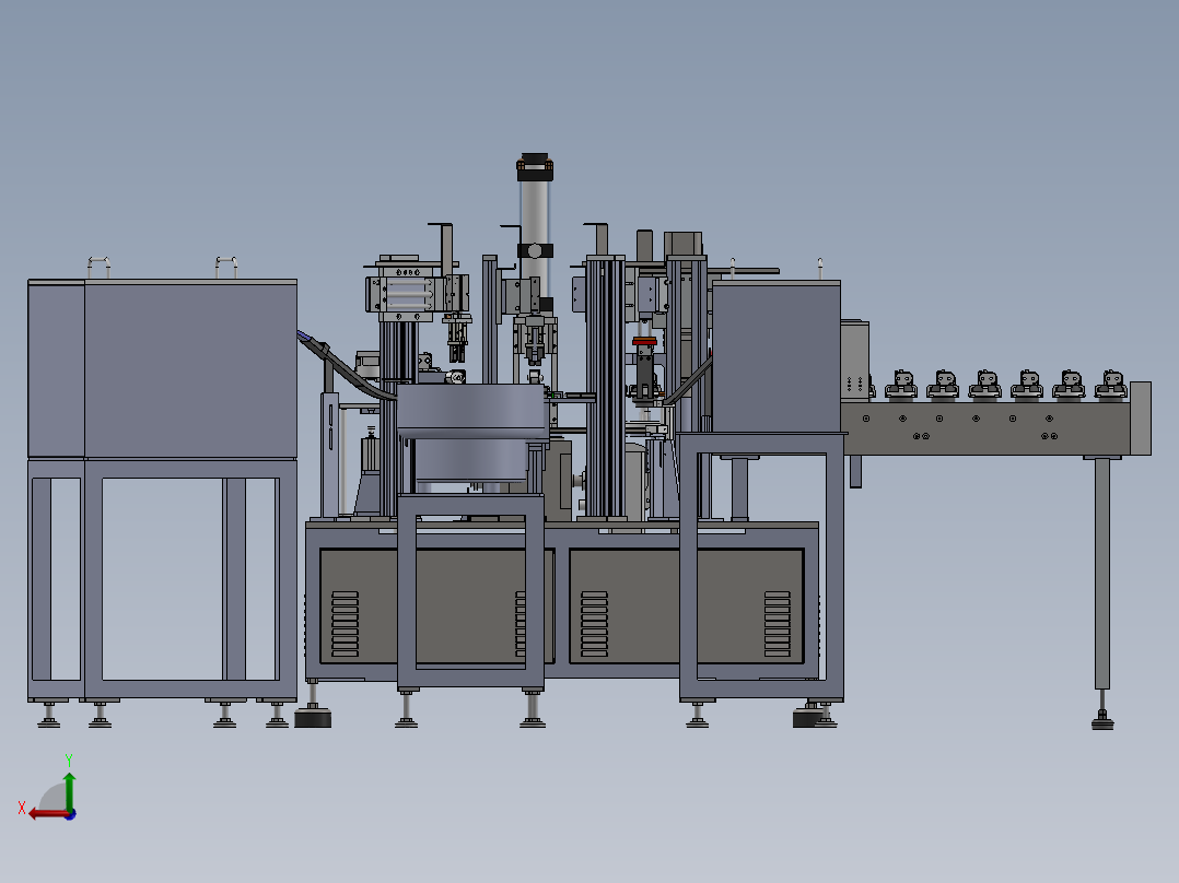 马达波珠弹簧片自动组装机（螺丝螺母组装）后视图