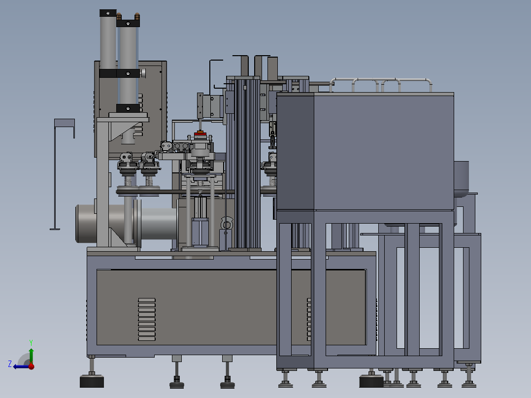马达波珠弹簧片自动组装机（螺丝螺母组装）右视图